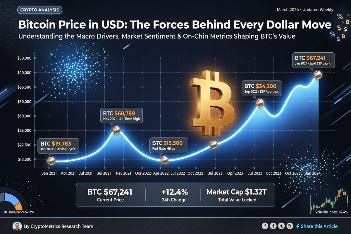 Bitcoin Price in USD: The Forces Behind Every Dollar Move