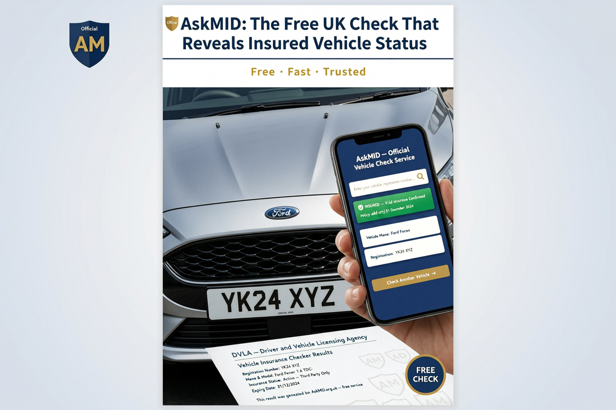 AskMID: The Free UK Check That Reveals Insured Vehicle Status
